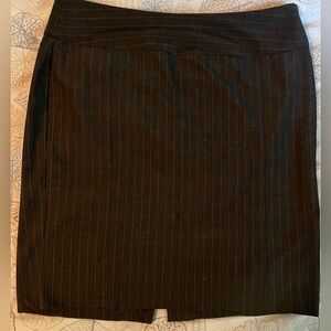 Gap pinstripe, gray pencil skirt